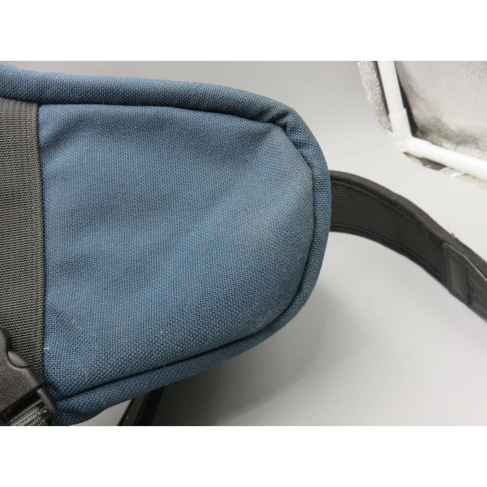 Vintage LL Bean Camera Bag Navy Blue Canvas Made in USA Holster Shoulder Bag